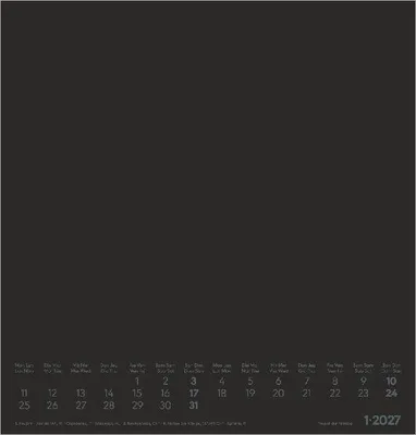 Produktbild von Kreativkalender M schwarz 2027