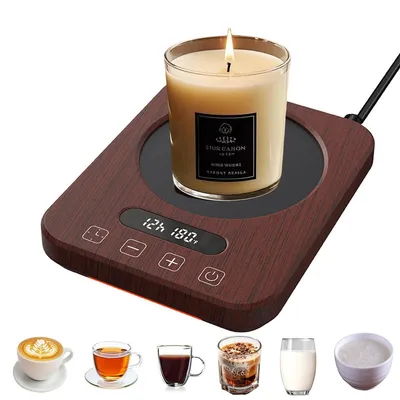 Produktbild von Konstante Kaffee-Heizmatte, Starter-Teig-Wärmematte, 9 Stufen präzise Temperaturregelung, bis 80 °C, 12 h Timer, ideal für Büro und Zuhause
