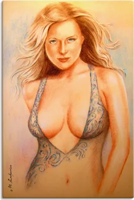 Produktbild von ARTland Leinwandbild Sexy in Dessous Größe: 20x30 cm