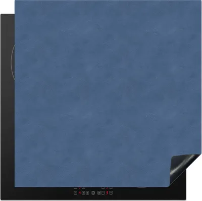 Produktbild von KitchenYeah© Herdabdeckplatte Leder - Blau - Tierhaut , 78x78cm, Küche Deko, Glaskeramikkochfeld Herdabdeckung, Abdeckplatte fùr Kochfeld