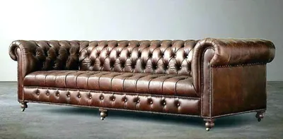 Produktbild von Chesterfield 4 Sitzer Polster Couch Antik Stil Leder Textil Stoff Sofa Couchen