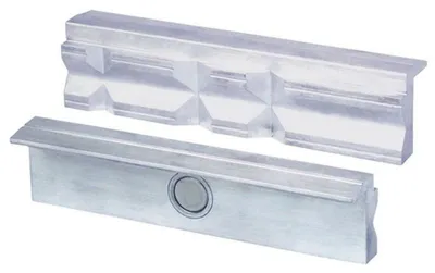 Zdjęcie produktu dla HEUER magnetyczna szczęka ochronna typu F do imadła 160 mm, powłoka z włókna aluminiowego