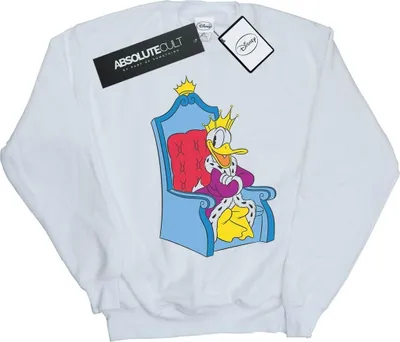 Produktbild von Disney - "Donald Duck King Donald" Sweatshirt für Herren BI38117 (L) (Weiß)