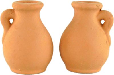 2er Set Tontopf - Krippenzubehör ca. 6 cm