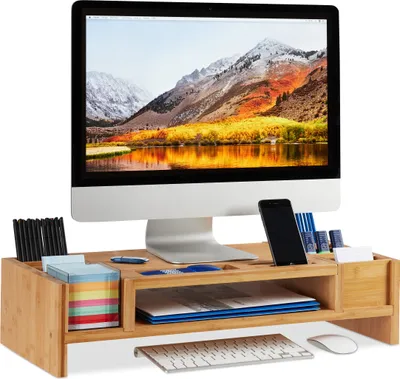 Image de relaxdays 10025703_0 relaxdays Monitorständer braun