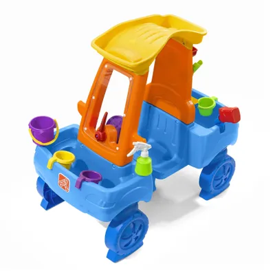 Produktbild von STEP2 Car Wash Splash Center Auto Wasserspieltisch | Großer Wassertisch mit 13-teiligem Zubehörset | Garten Wasser Spielzeug für Kinder