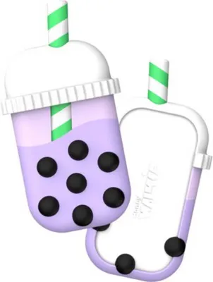 Image de MONEY WALKIE, porte-monnaie sans contact modèle Bubble Tea, violet