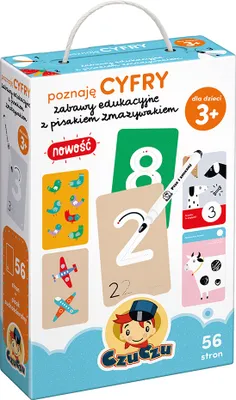 Produktbild von CzuCzu Poznaję cyfry Zabawy edukacyjne z pisakiem zmazywakiem