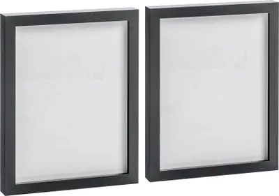 Produktbild von Nicola Spring Bilderrahmen – 20,3 x 25,4 cm – Schwarz – 2 Stück