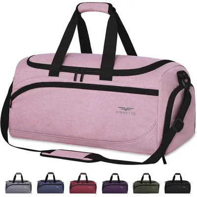 Produktbild von Sporttasche & Reisetasche 50L mit Schuhfach & Nassfach, wasserdicht, rosa