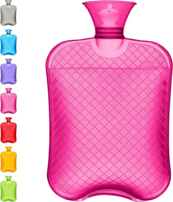 Productafbeelding van Warmwaterkruik - 1,8 liter, grote inhoud - Premium warmwaterzak voor pijnverlichting, rugpijn en menstruatiepijn