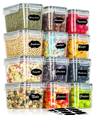 Produktbild von Omgoods - 12 luftdichte Aufbewahrungsbehälter für Granola