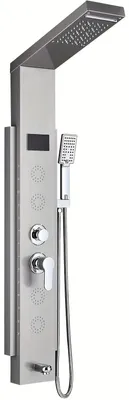Produktbild von Duschsäule aus Edelstahl - Duschpaneel - Duscharmatur - Duschset - Gebürstetes Nickel