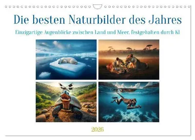 Produktbild von Die besten Naturbilder des Jahres - Einzigartige Augenblicke (Wandkalender 2026 DIN A3 quer), CALVENDO Monatskalender