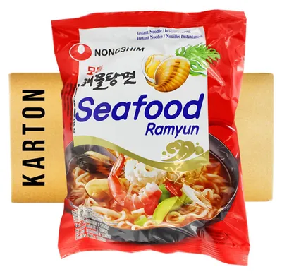 Zdjęcie produktu dla Nong Shim Seafood Ramyun Ramen Noodles 20x125g