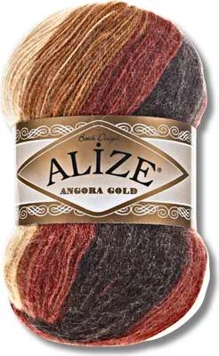 Obrázok produktu pre Alize 1x 100 g Angora Gold Batik vlna s farebným prechodom, háčkovanie, pletenie (2626)