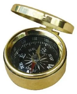 Produktbild von Kleiner Kompass mit Deckel 3,5 cm Messing
