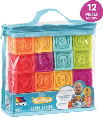 Zdjęcie produktu dla Klocki aktywności Moltó (12 szt.)