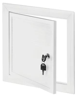Obrázek produktu pro Awenta MKOM36 – PVC poklop pro revizní šachty, rozměry 400 × 400 mm, s klíčovou zámkou