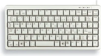 Produktbild von CHERRY G84-4100, Mini, Kabelgebunden, USB, QWERTY, Grau