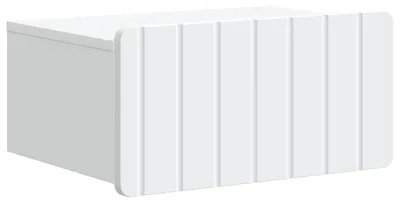 Image de Cabinet de chevet mural avec tiroir Blanc 49 x 34,5 x 24 cm