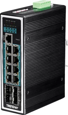 Image de TRENDnet Switch industriel 12Port Gbit ManagedL2+ PoE+ Métal