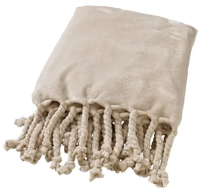 Produktbild von Dutch Decor Wohndecke Flanell-Fleece Florijn 150x200 cm Beige