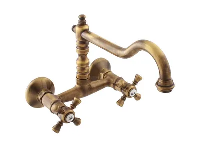 Immagine prodotto di Slezák-RAV Slezák RAV Morava Retro MK302/28SM Miscelatore per lavello/lavandino Colore: ottone vecchio, Dimensioni: 100 mm