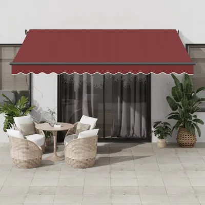 Produktbild von Möbel Markise Automatisch Burgunderrot 400x350 cm - Markisen 3215000