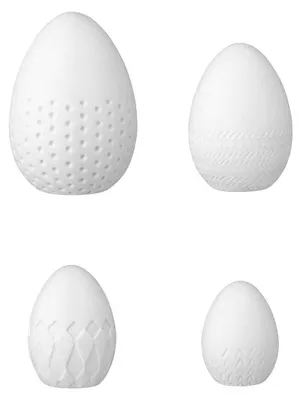 Productafbeelding van Solidchoice - Set van 4 Keramische Paaseieren