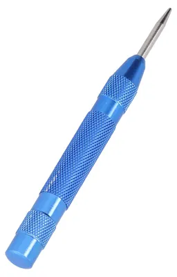 Produktbild von Automatischer Körner aus gehärtetem Stahl, abnehmbare Spitzenpositionierung, einstellbare Kraft, Lochwerkzeug, Blau
