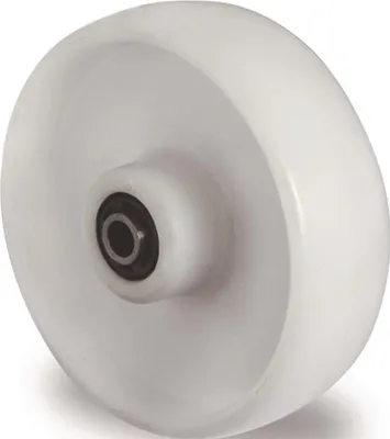 Obrázek produktu pro Náhradní kolo – průměr 150 mm, nosnost 300 kg, polyamid, bílé, osa 20 mm, délka náboje 59 mm