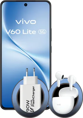 Obrázok produktu pre VIVO V60 Lite 5G + BUD, 17,2 cm (6.77"), 8 GB, 256 GB, 50 MP, Android 15, Čierna