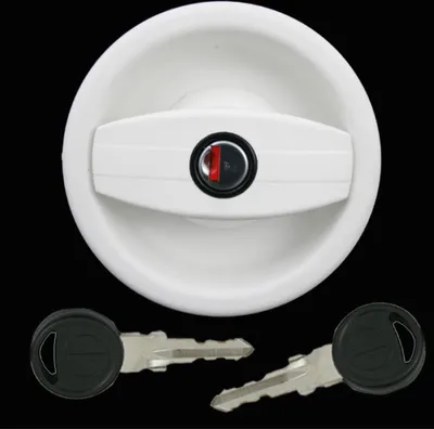 Image de Serrure de porte Verrou de porte Caravane Caravane Bateau blanc partie extérieure tournant à droite