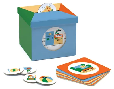 Produktbild von Eduludo-Spiel mit Kioukoi-Karten für Haushaltsgegenstände von Djeco