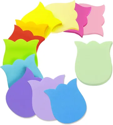 Produktbild von Selbstklebende Notizen 600 Blätter, 12 Farben, 70 x 70 mm, für Büro, Schule, Zuhause