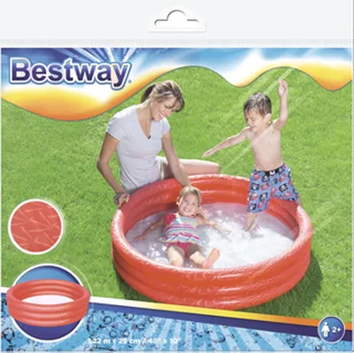 Produktbild von Bestway 51025 - Planschbecken Classic 122 x 25 cm - Rot