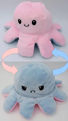Produktbild von Niedliche Octopus Plüschtiere Wendeoktopus Kuscheltier kreative Spielzeuggeschenke für Kinder