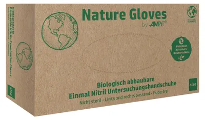 Produktbild von Nature Gloves - Nitril-Untersuchungshandschuh - S - 100 Stk.