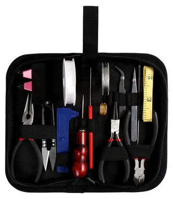 Produktbild von Schmuck Werkzeugset 22-teilig für Schmuckreparatur und -herstellung mit Scheren, Stiften und Zubehör für Holzarbeiten und DIY-Projekte