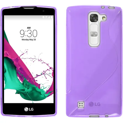 Produktbild von PhoneNatic Case kompatibel mit LG G4c - lila Silikon Hülle S-Style + 2 Schutzfolien