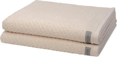 Produktbild von Ross Smart 2 X Duschtuch im Set Stilvolle Bordüre für modernes Design, Hautfreundlicher Frottee für hohen Komfort, Saugstark durch Flächengewicht von 520 g/m²