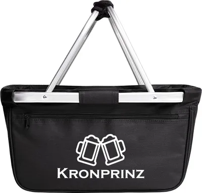 Produktbild von Huuraa Einkaufskorb Kronprinz Schützenfest 20 Liter Black faltbarer Tragekorb Geschenkidee