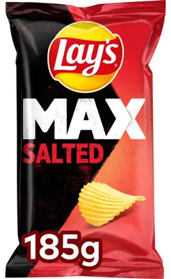 Zdjęcie produktu dla Lay's Max Superchips Naturale, 185 g - Chrupiące chipsy ziemniaczane, intensywny smak