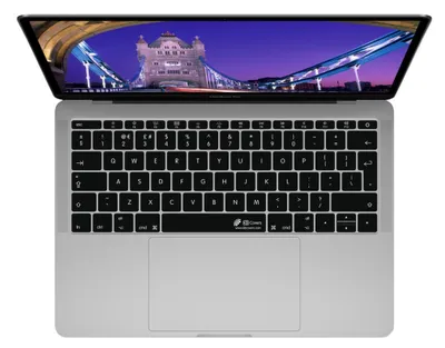 Produktbild von Tastatur Cover Englisch Schwarz für MacBook Pro/Air