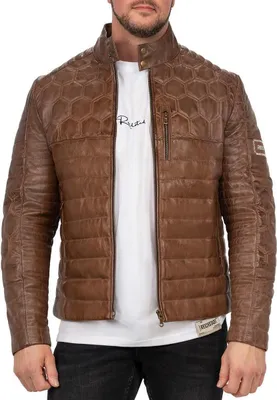 Produktbild von Reichstadt Herren Echtlederjacke 22RS31 LUX - Cognac M