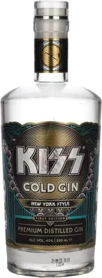 Immagine prodotto di Kiss COLD GIN Premium Distillato 40,00 %  0,50 lt.