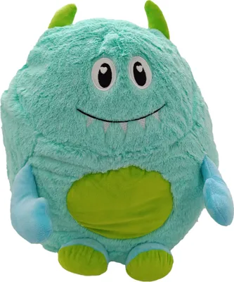 Produktbild von Monster Kuschelkissen 35 x 40 cm Mint Kinder Dekokissen Zierkissen Autokissen