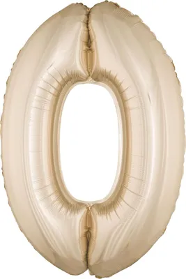 Produktbild von XXL Zahlen Folienballon 100 cm - Roségold Zahl: 0