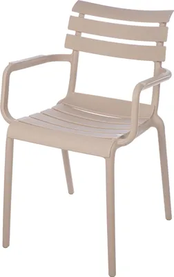 Produktbild von Gilde Stuhl, "Tabua", Kunststoff, creme, VE 2, L. 60 cm, B. 54 cm, H. 82 cm 59209 4063387592090